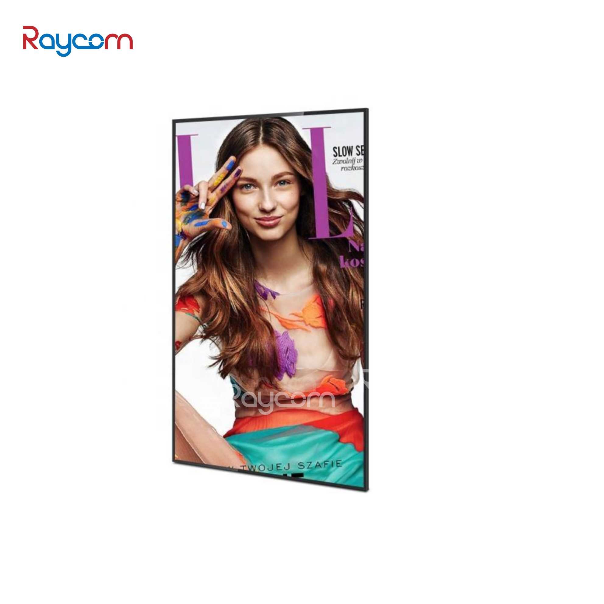 Raycom P10 Indoor Advertising Display 32/43/55/65 Inch QLED LCD LED Design Screens with SDK Function Digital Signage Displays