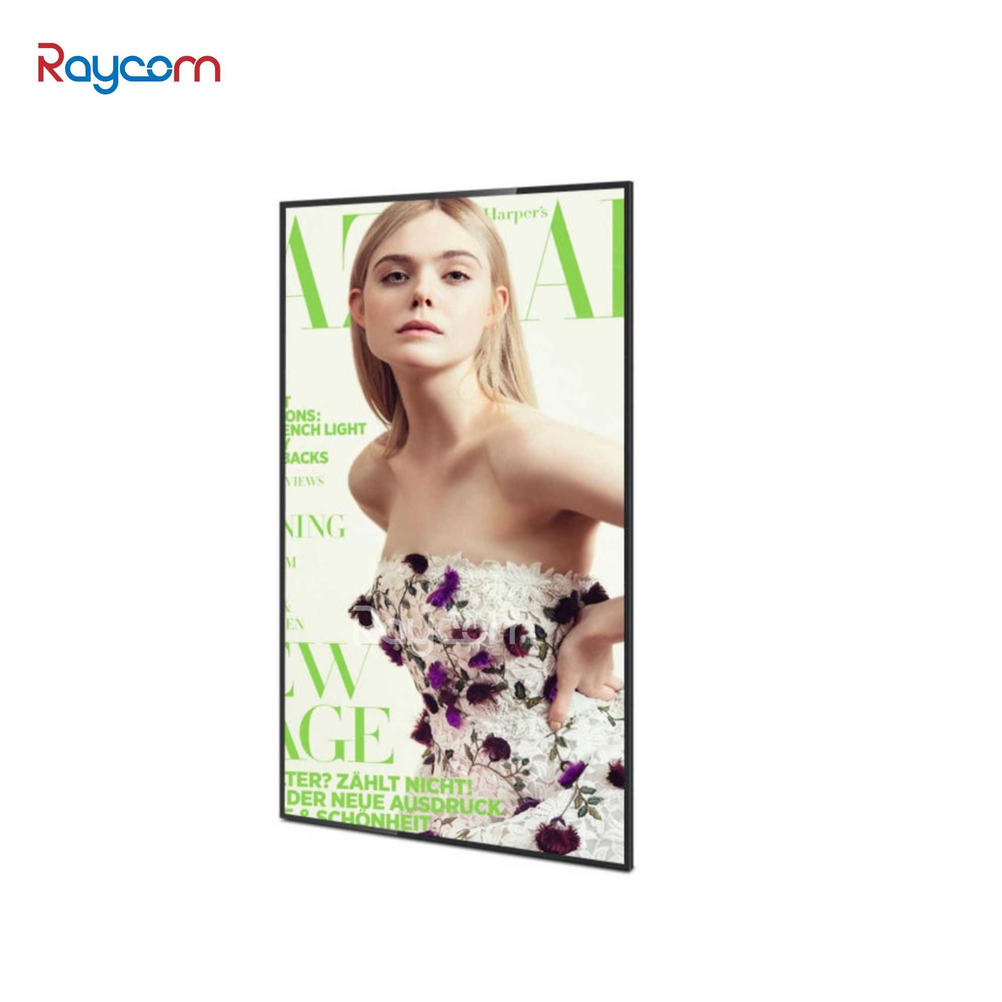 Raycom P10 Indoor Advertising Display 32/43/55/65 Inch QLED LCD LED Design Screens with SDK Function Digital Signage Displays