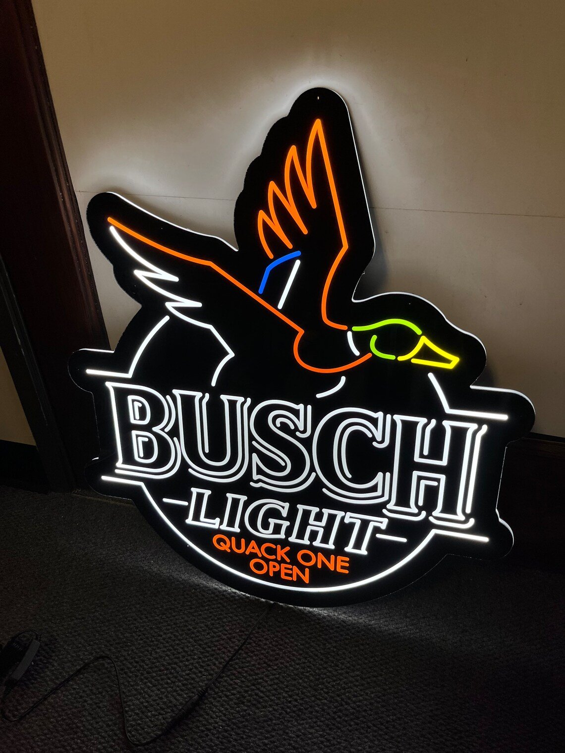 Brand New In Box Beer Hug Led Bar Sign Man Cave Garage Decor Light Neon Light Bar Signage