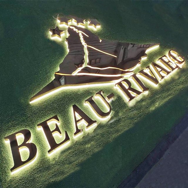custom LED sign stainless steel backlit led letter sign business 3d logo led sign Signage Letters For Shops