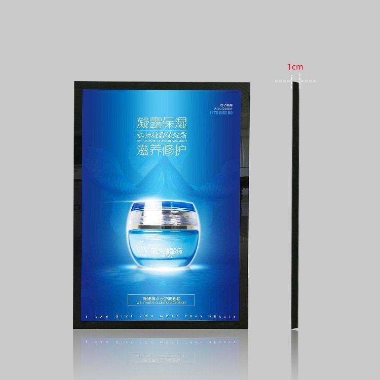 Custom Glass Light Box Led Photo Frame Slim Light Box Glass Advertising Led Restaurant Menu Board led Advertising Sign board