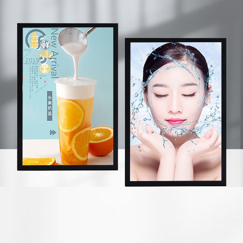 Custom Glass Light Box Led Photo Frame Slim Light Box Glass Advertising Led Restaurant Menu Board led Advertising Sign board