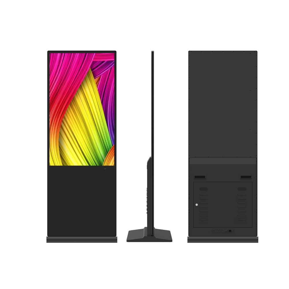43inch Led Screen Poster Holder Led Floor Standing Display Panel Led Advertising Poster Sign