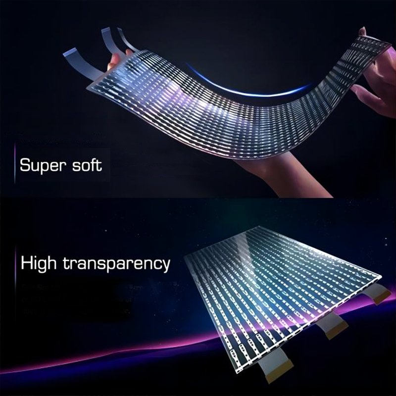 P8 Advertising Soft Flexible LED screen Customization Wall Video Led Screens Soft Vertical Curve Led Panel Display