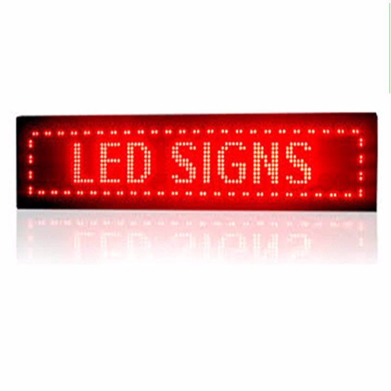 Single red color led sign advertising board P10 led display