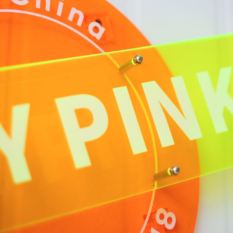 Acrylic door sign Double layer colorful customized skeleton logo advertising sign store signage