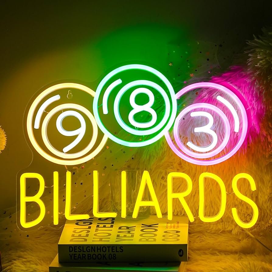 Handmade Billiard Batman Red Bull Cyberpunk Neon Text Sign Art Board for Bedroom Bar Party Decoration Acrylic Neon Sign Board