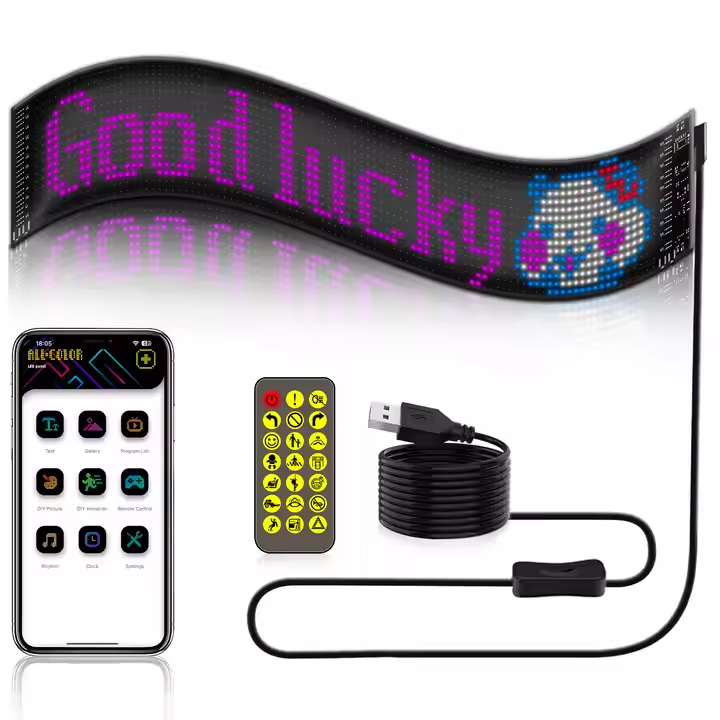 USB Programmable LED Sign Board Custom Digital Display for Scrolling Advertising Messages