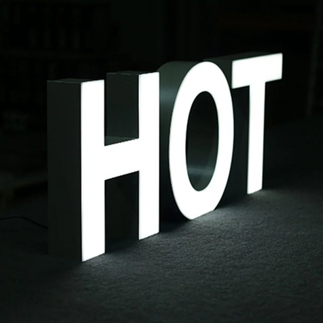 New Design Full Lit 3D Acrylic Plastic Letter Sign Shop Name Board Modern Billboard