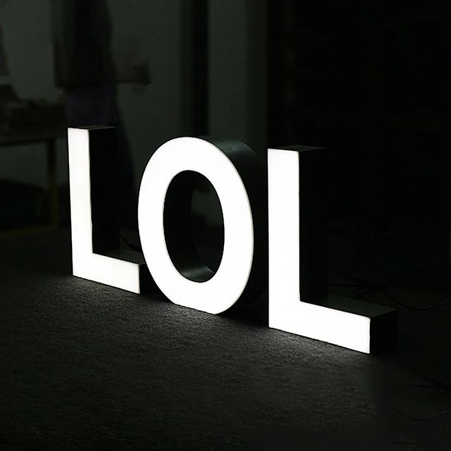 New Design Full Lit 3D Acrylic Plastic Letter Sign Shop Name Board Modern Billboard