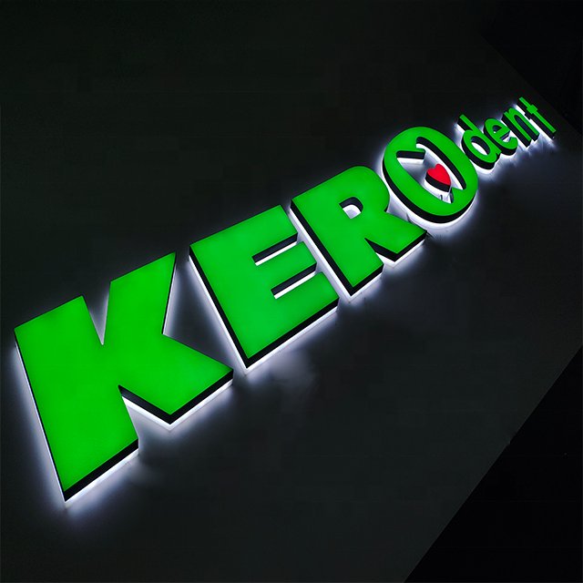 custom 3d letter acrylic backlit led letter light mounted wall outdoor led light sign logo custom 3d led sign for business