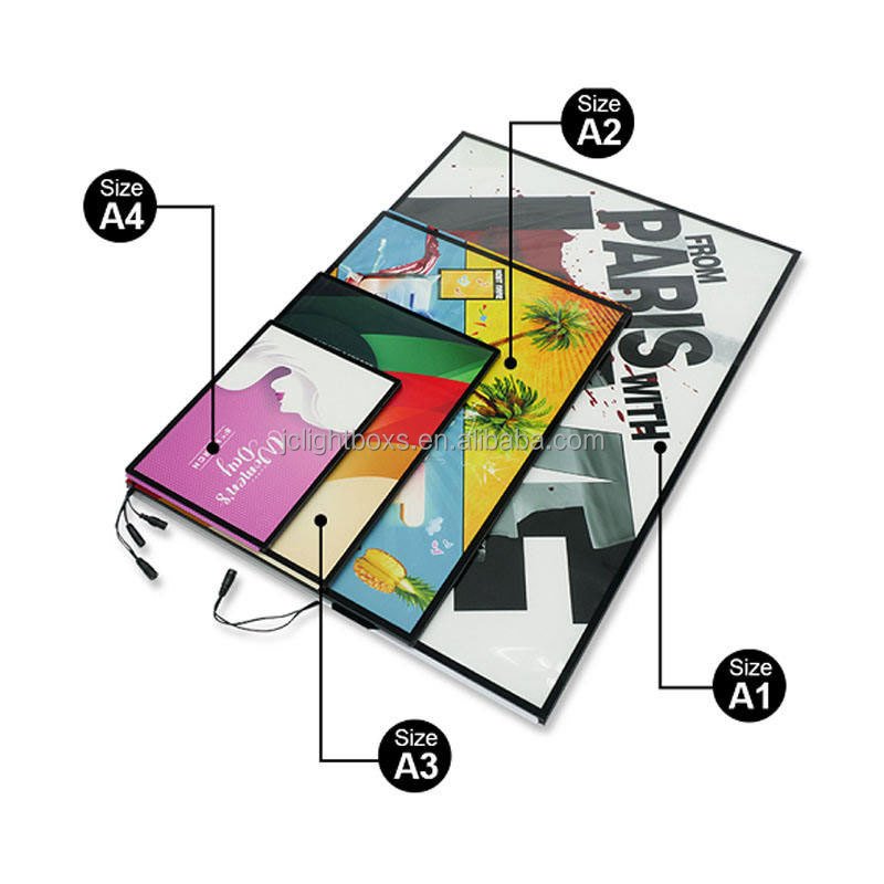 High Brightness Acrylic Soft Film Light Box Ultra Slim Marketing Advertising Led Sign Photo Light Box Frame Light Photo