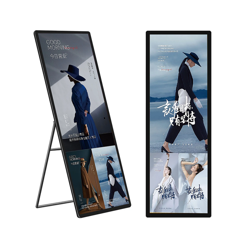 Indoor Full screen Digital Poster Foldable Digital Signage HD Display board Customizable LCD Advertising machine Touch Screen