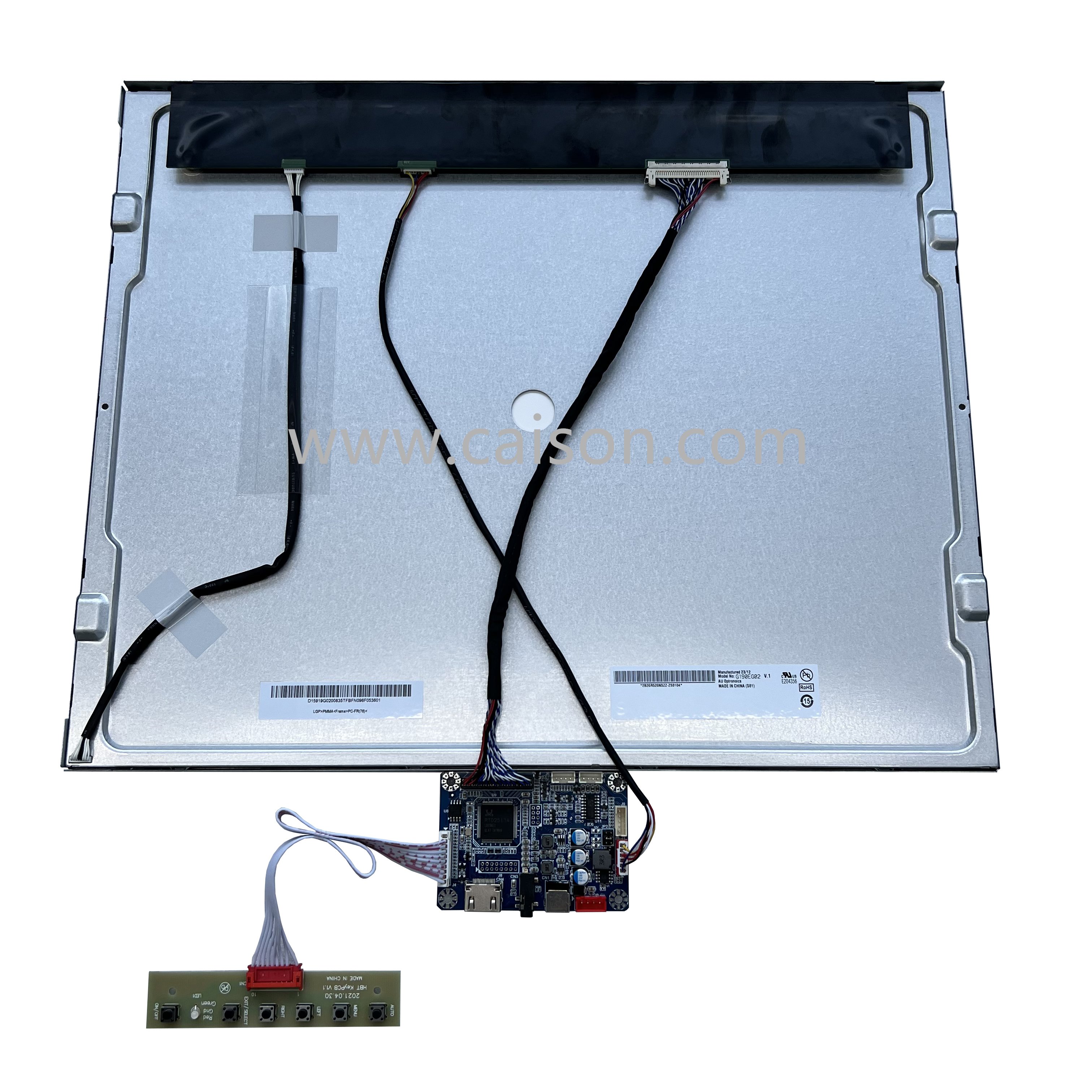 AUO 19-Inch G190EG02 V1 LCD Module Full-View Borderless Liquid Crystal Display with 1280*1024 60Hz 300Nits LVDS TFT LCD Boards