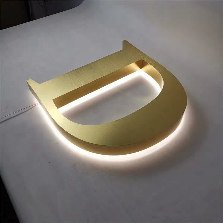 Led Advertising Letter Acrylic Custom Logo Backlit Illuminated Wall Letter Led 3d Custom Office Business Sign Logo