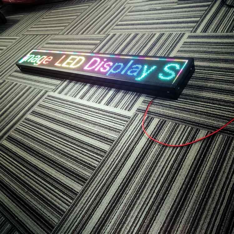 P4 Led Sign Screen Programmable Message Board Led Billboard Foldable Stand Multiple Color Multi-Language Screen