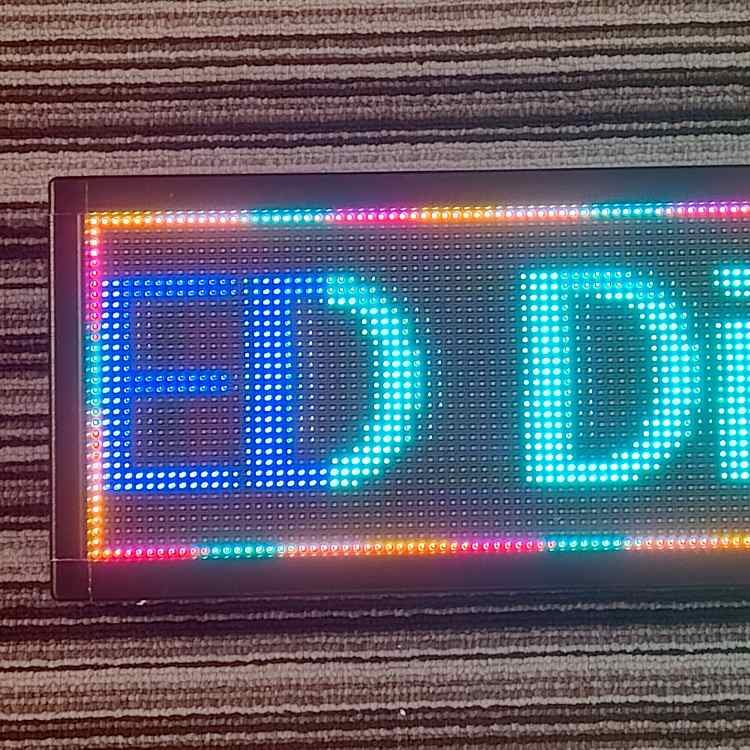P4 Led Sign Screen Programmable Message Board Led Billboard Foldable Stand Multiple Color Multi-Language Screen