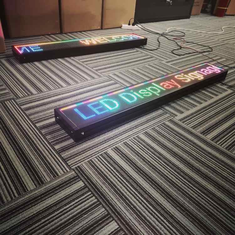 P4 Led Sign Screen Programmable Message Board Led Billboard Foldable Stand Multiple Color Multi-Language Screen