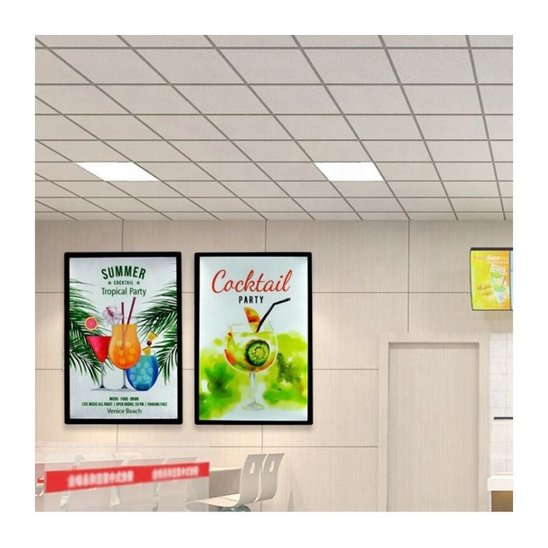 fast food sandwich shop backlit box lightbox new ultra slim lightbox