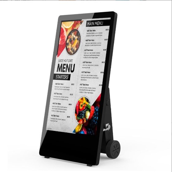 43 Inch Portable Outdoor Waterproof IP65 Battery Powered High Brightness LCD Display Digital Signage Advertising Display