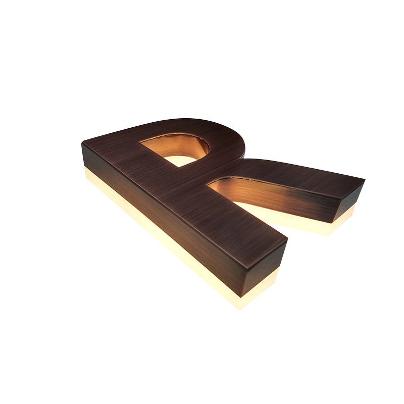 Acrylic LED backlit characters signboard front door advertising board three-dimensional luminous characters