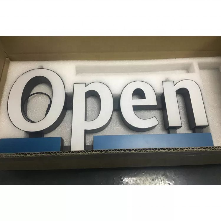 Manufacturer Custom Easy Install Letter Led Sign Atm Store Business Led Open Electronic Signs Board