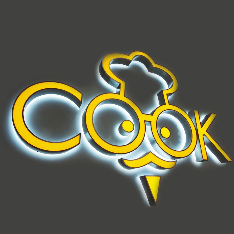 Advertising Illuminated Outdoor Light Led Letter Business Store Front Sign 3D Acrylic Light Up 3d custom led sign for business