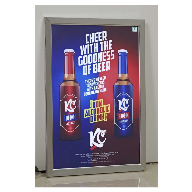 Wall-Mounted Movie Poster Frames Led Illuminated Light Box Boards for Advertising