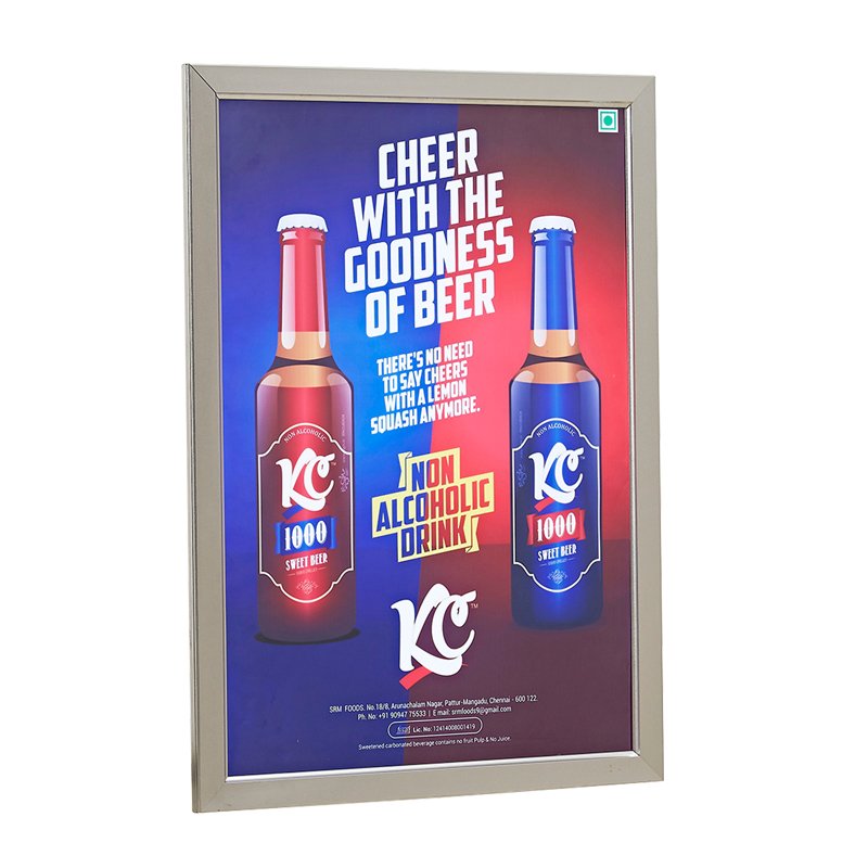 Wall-Mounted Movie Poster Frames Led Illuminated Light Box Boards for Advertising