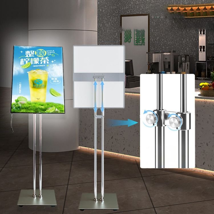 brilliant quality Bracket light box custom advertising stand promotional sign display board for Clothing Store
