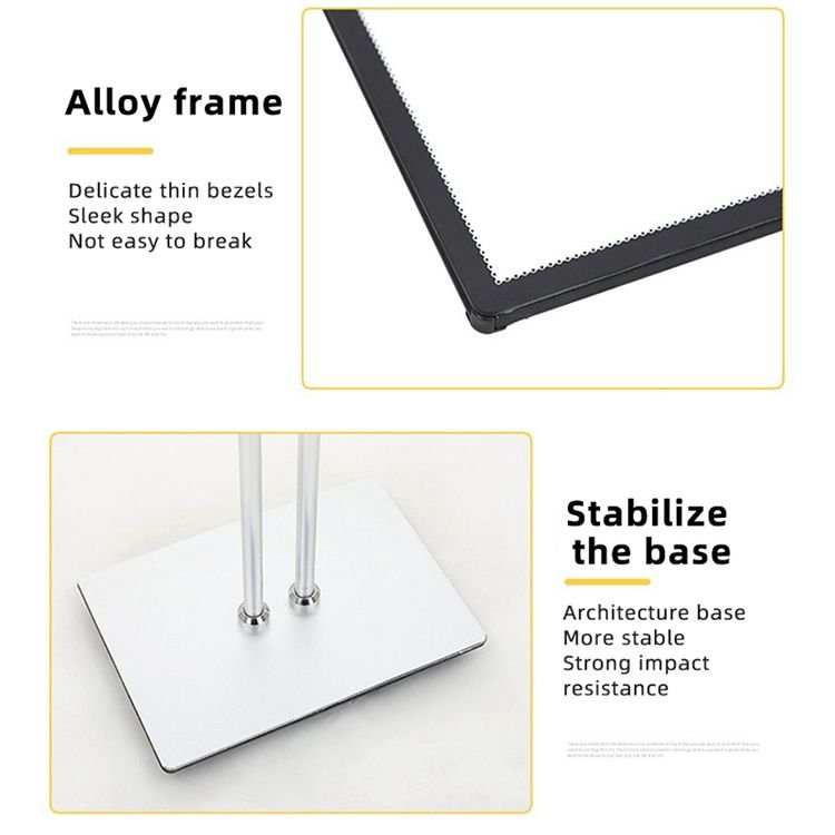 brilliant quality Bracket light box custom advertising stand promotional sign display board for Clothing Store