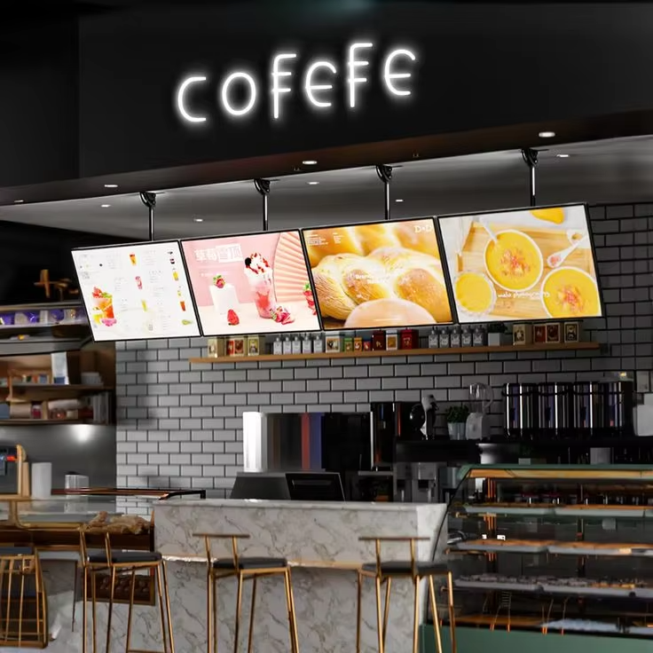 Customizable LED Advertising Board | Wall-Mounted for Milk Tea Shops | Multiple Sizes