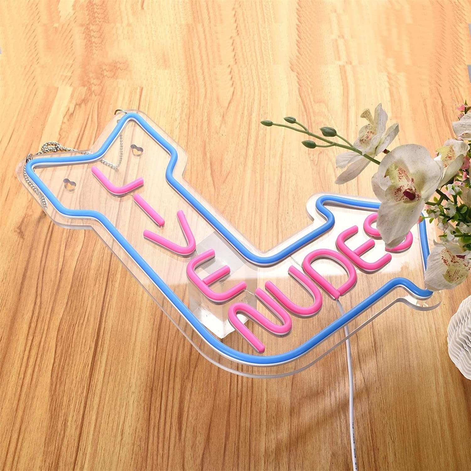 Custom Live Nudes Arrow Decor Neon Sign Lights Custom Wall Hanging Acrylic Luminous Signboard LED Night Lights Advertising Board