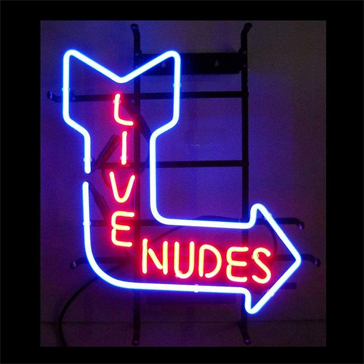 Custom Live Nudes Arrow Decor Neon Sign Lights Custom Wall Hanging Acrylic Luminous Signboard LED Night Lights Advertising Board