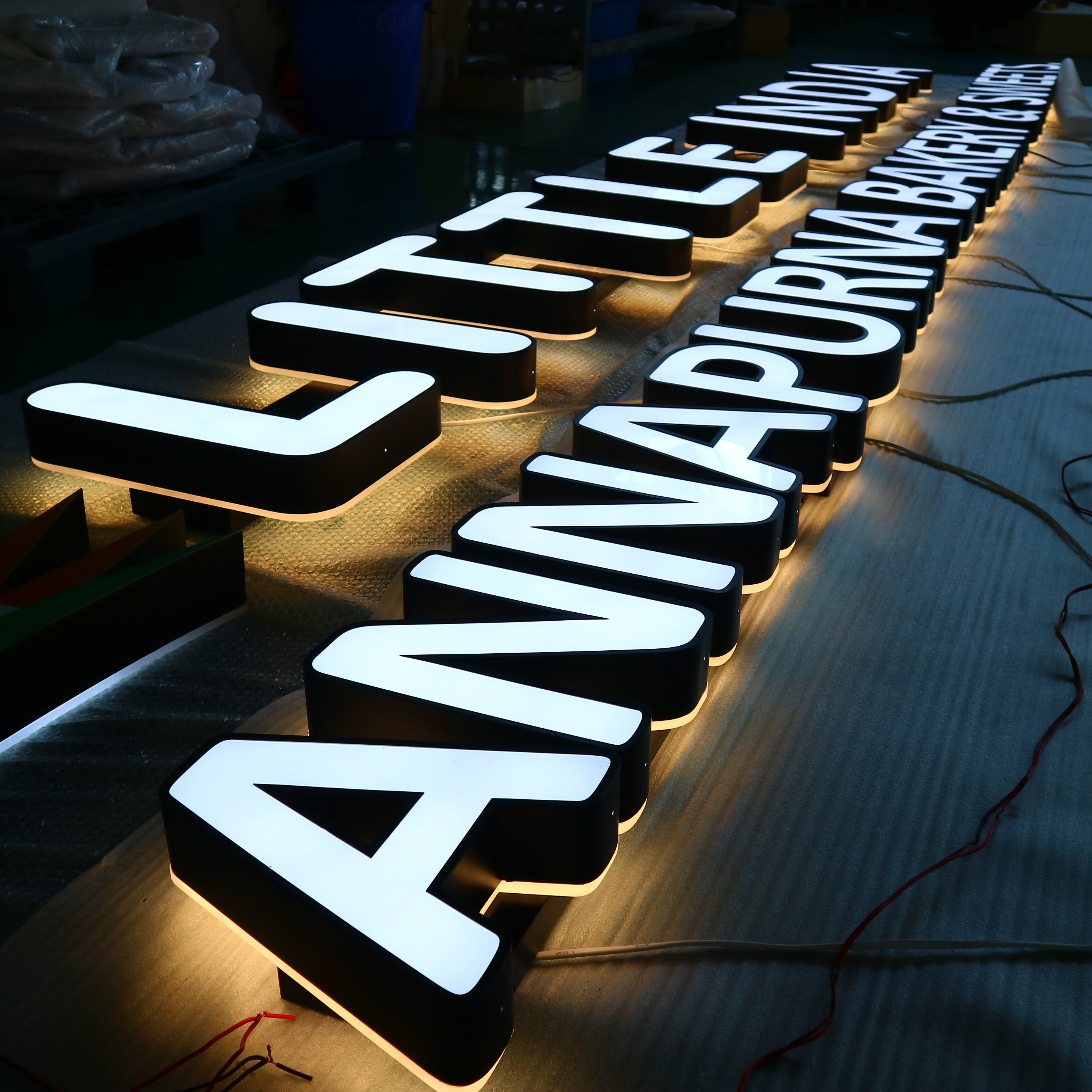 Illuminated Advertising Boards Illuminated Letters Custom Logo Office Business Signs Logo Outdoor