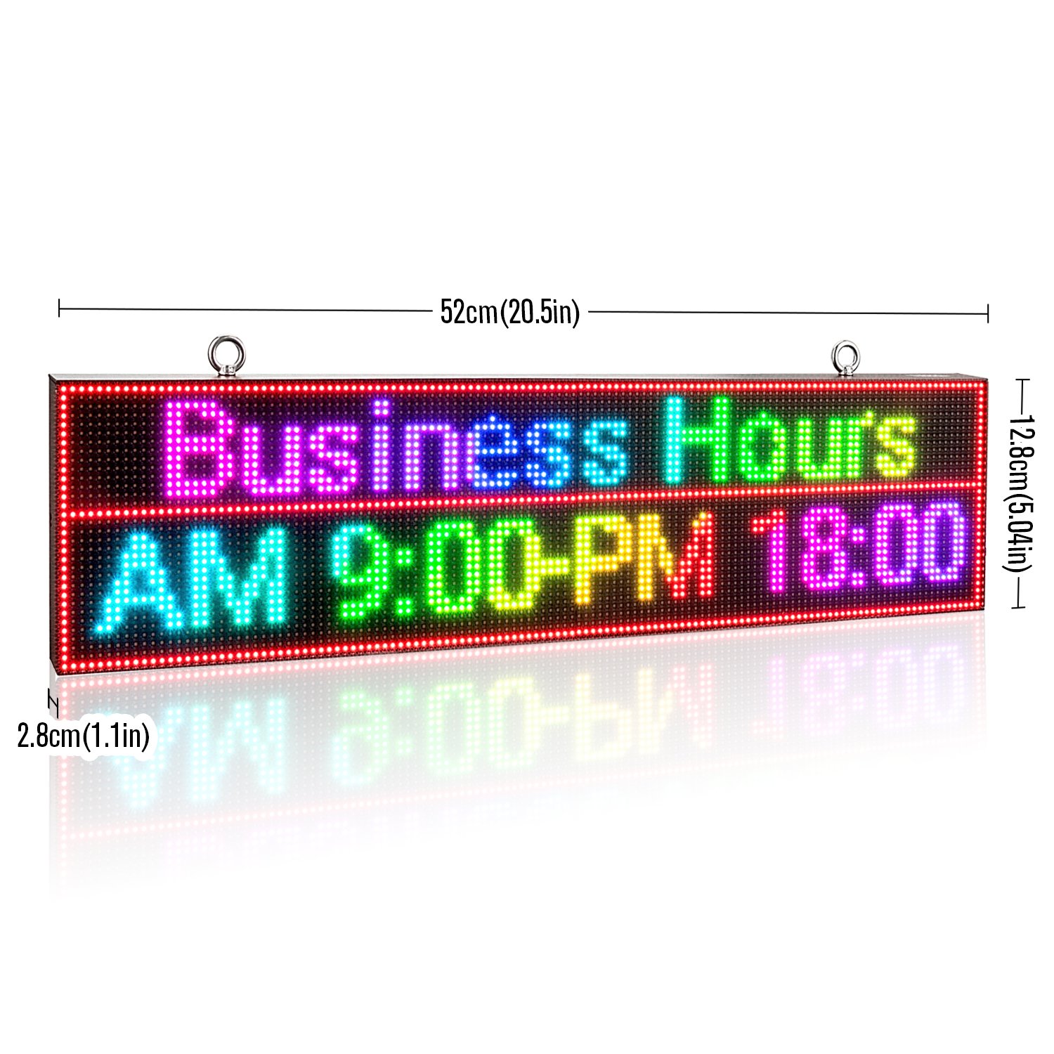 P4 52CM Led Display Advertising Board RGB WiFi Programmable Scrolling Message Luminous Board LED Sign Screen Multi-Language