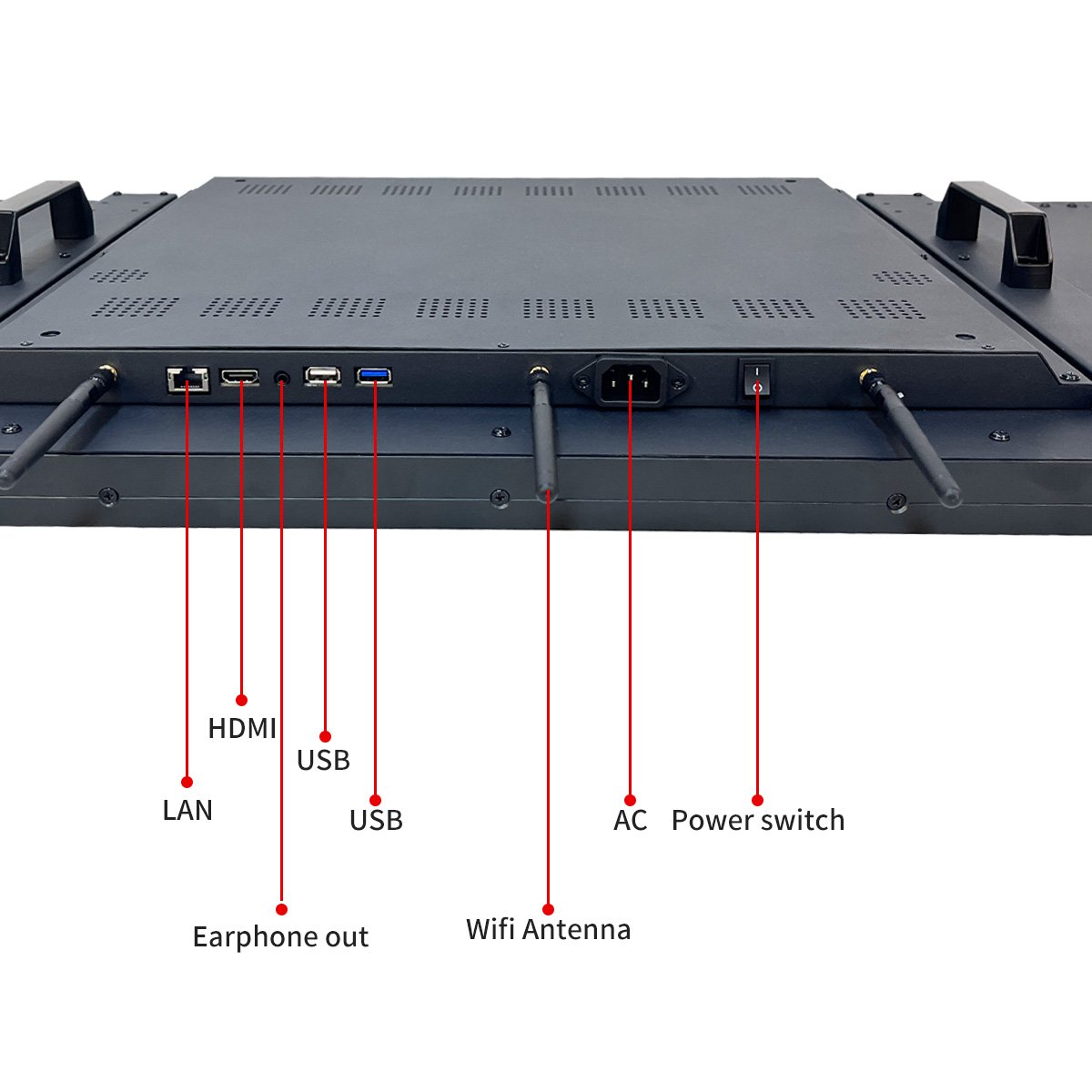 High Brightness digital window display screens digital menu boards display digital advertising screen