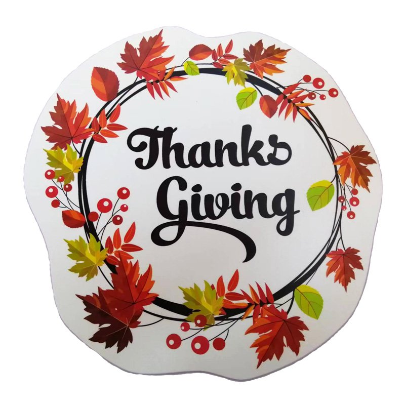 Thanksgiving Day Home Decoration PVC Board Outdoor Advertising Glossy Plastic Sign Board