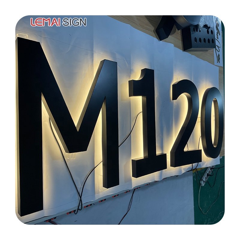 2024 hot selling 3d backlit signage logo light up letter 3d channel letter Commercial led lighting sign board custom led sign