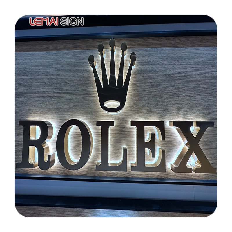 2024 hot selling 3d backlit signage logo light up letter 3d channel letter Commercial led lighting sign board custom led sign