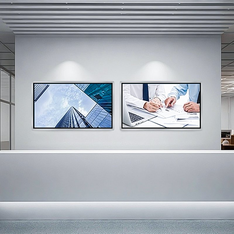 Slim Monitor Board Wall Mount Digital Signage LCD Panel Display Menu Indoor Advertising Screen