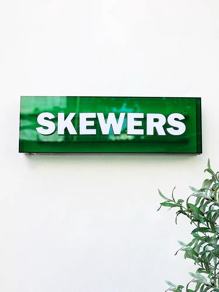 Custom Dual-Sided Acrylic LED Advertising Light Box Coffee Shops 12V Power Consumption Aluminum Frame Glass Front Outdoor Sign