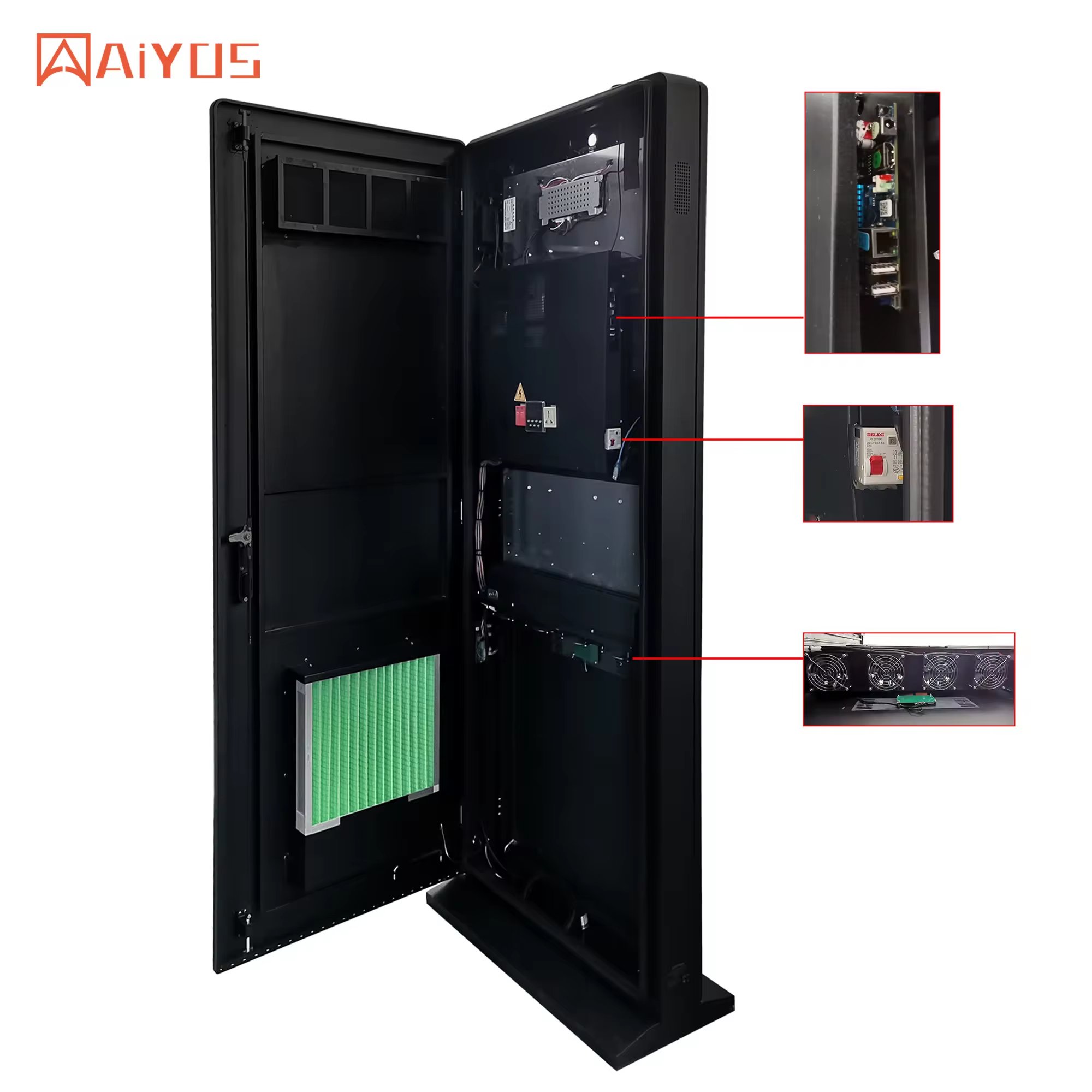 Outdoor Advertising Screen Drive Thru System Lcd Menu Board Waterproof 4K Kiosk Totem Digital Signage And Displays Kiosk Totem