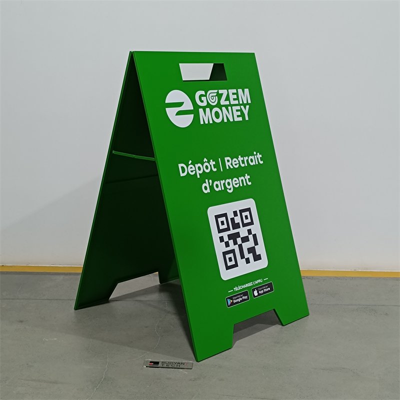 Custom Folding perfect design plastic Stand A-Frame Signage Advertising Board Portable Sidewalk Pavement A Frame Sign outdoor