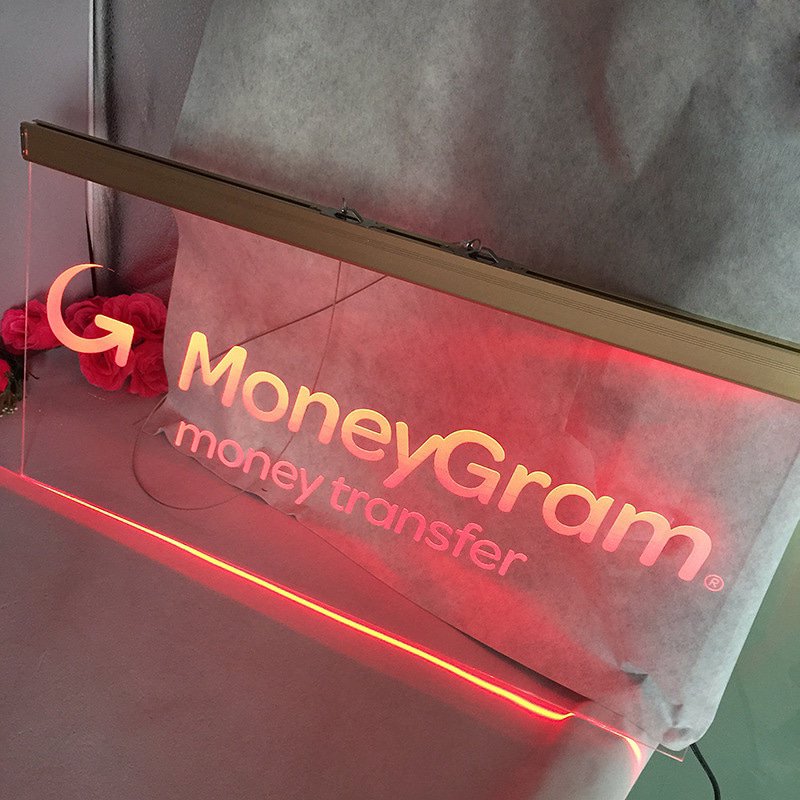 New Type Of Luminescent Acrylic Luminescent Sign Board Led Logo Front And Local Side Lighting Led Luminous Board