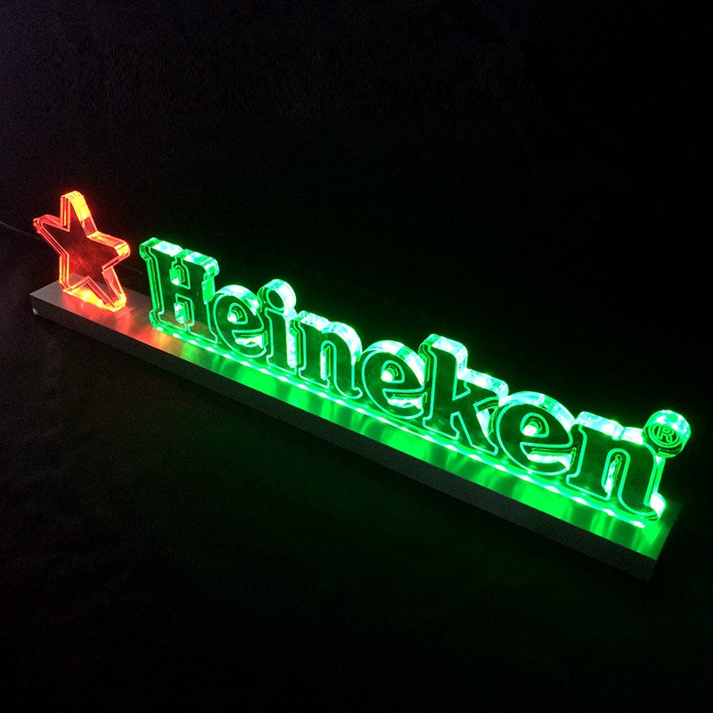 New Type Of Luminescent Acrylic Luminescent Sign Board Led Logo Front And Local Side Lighting Led Luminous Board