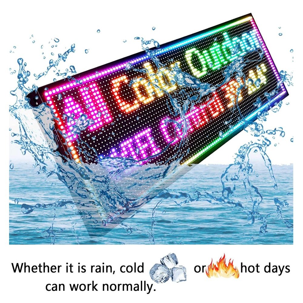 Outdoor RGB P10 LED Message Sign P10 Led Scrolling Display Board Screen advertising Full Color LED Moving Text Display