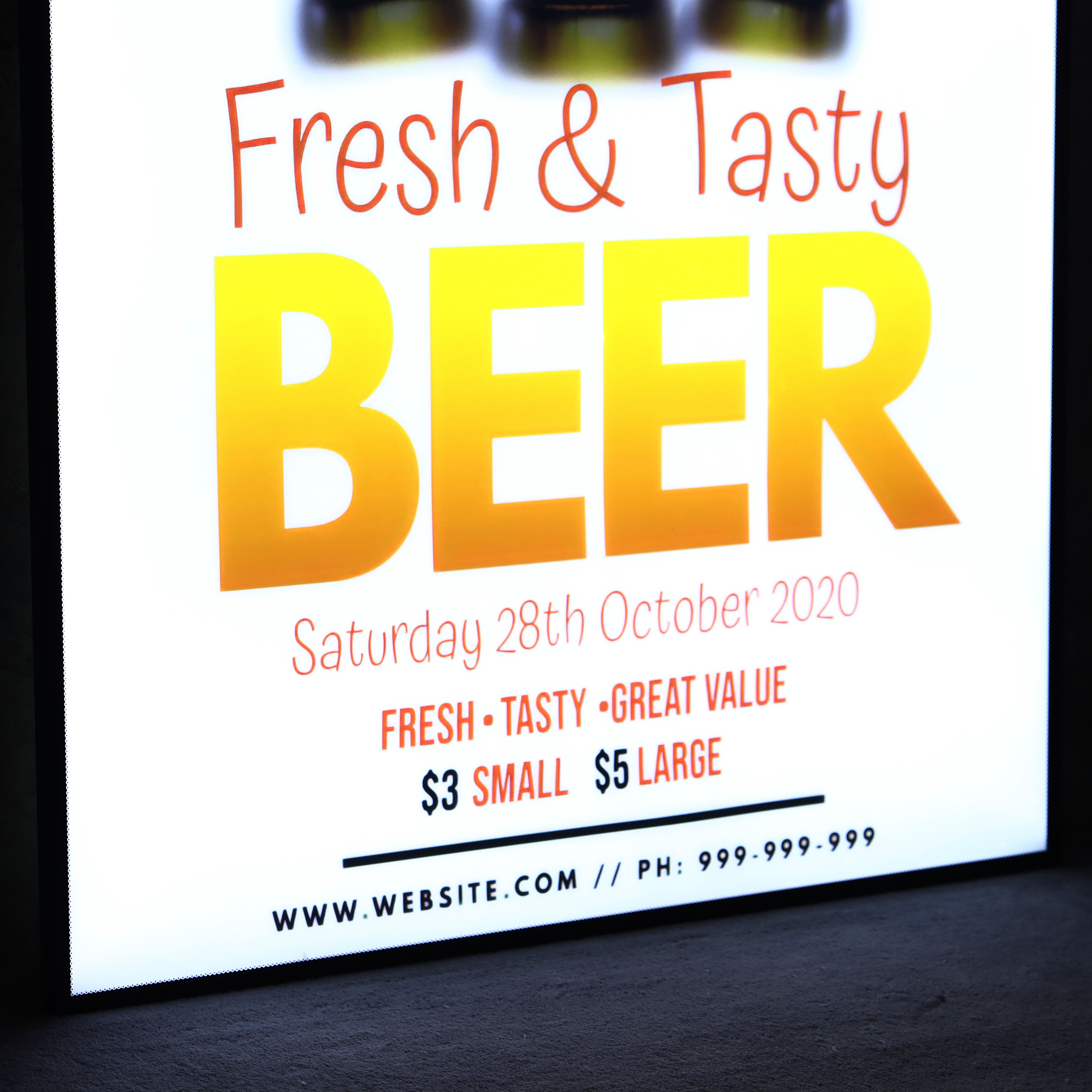 High Quality Advertising Light Box Sign Led Double Sided Led Slim Light Boxes