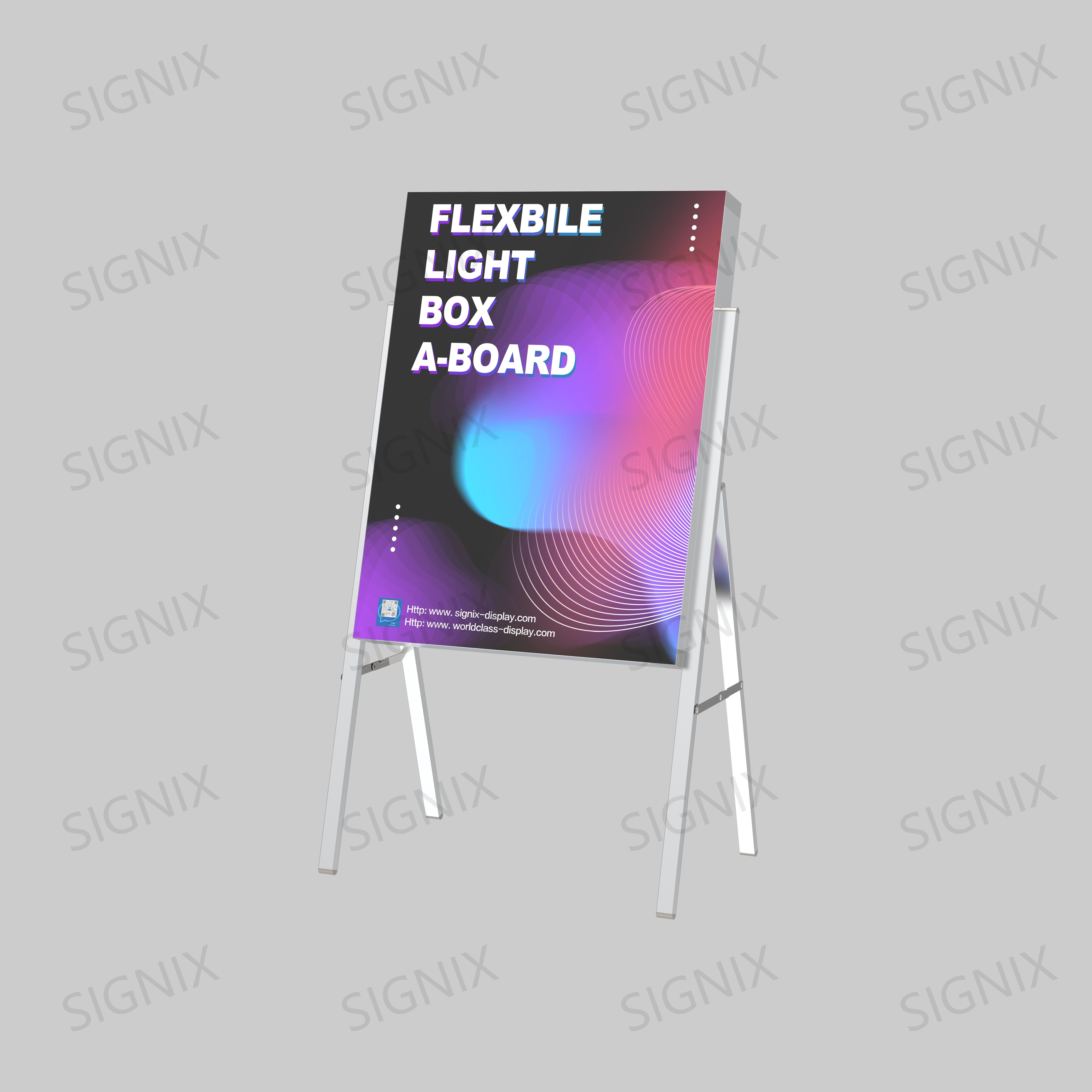 New Flexible Single LED Lightbox for Advertising Aluminium Frame LED Light Box A Board Medium size