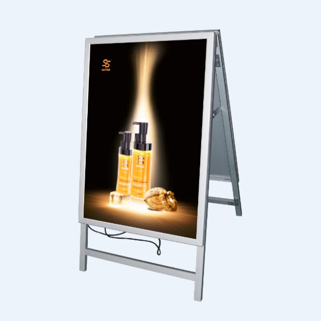 Double Boards A Frame Snap LED Illuminated Sidewalk Sign